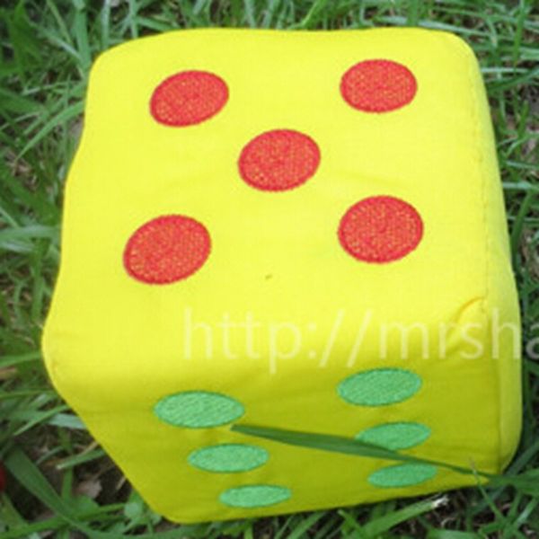 Grande taille 12 cm de tissu de coton Dice Dice Funny Family Games pour les jeux de fête