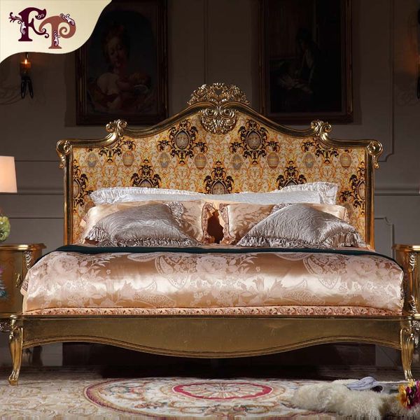2019 Italian Luxury Bed French Rococo Bedroom Furniture Solid Wood Carved Furniture With Gold Leaf Gilding From Fpfurniturecn 2000 0 Dhgate Com