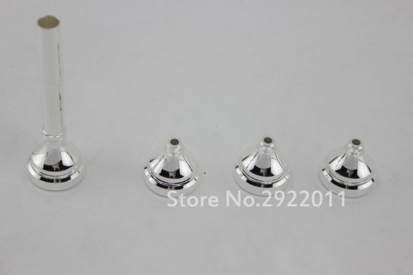 Bocchino per tromba in Sib Set Ugello per tromba in metallo di alta qualità Dimensioni 3C 5C 7C 1.5C Accessori per strumenti placcati in argento Spedizione gratuita