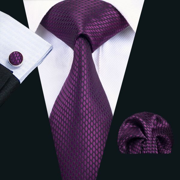 

classic silk mens necktie purple tie sets men ties tie hankerchief cufflinks set jacquard woven meeting business wedding party n-1436, Black;blue