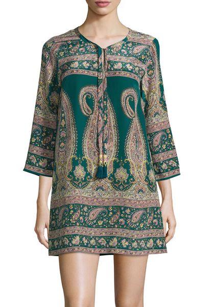 

vintage print women sheath dress 3/4 sleeve dresses 109a713, Black;gray