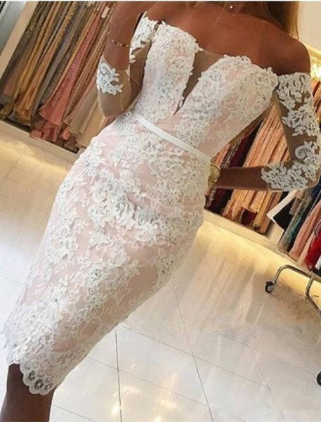 

Кружева оболочка короткие коктейльные платья 2019 Новый vestidos de fiesta длина до колен 3/