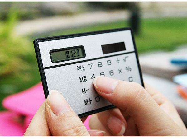 2016 Caldo! Nuova calcolatrice per schede / Calcolatrice portatile sottile / calcolatrice solare / Calcolatrice solare Calcolatrice per schede Calcolatrice ultrasottile