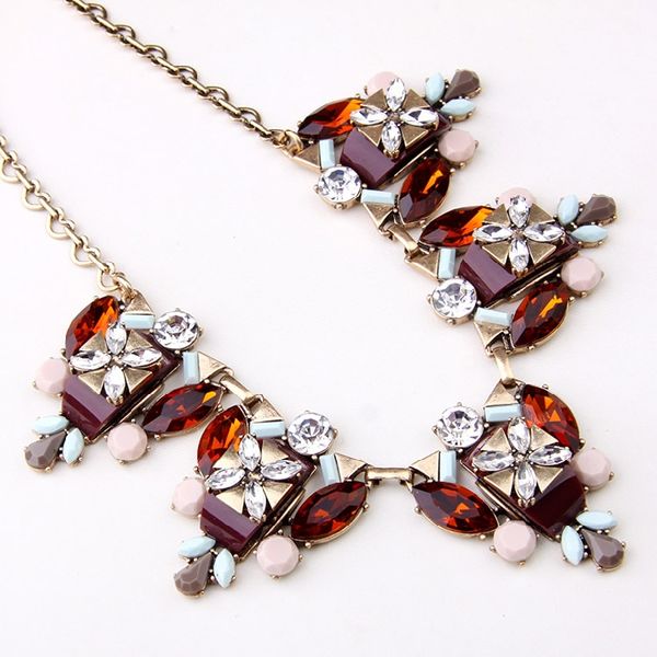 

Whole deep red ruby necklace fa hionable joker character tide product