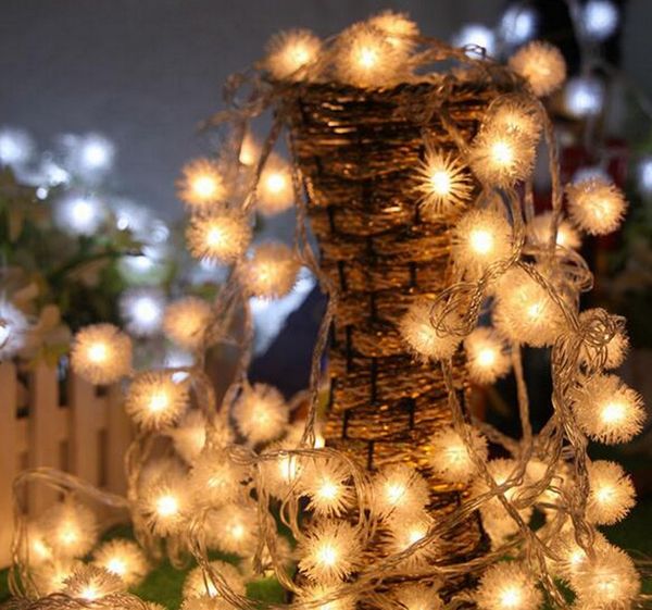 

30м 20м.10 м волос мяч строка огни украшения волос мяч фея строка огни лампы для внутреннего / наружного украшения рождественские свадебные