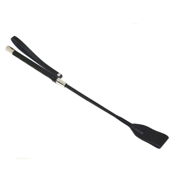 

46cm real leather horse riding crop whip aid spanking paddle slave flogger couples knout games toys whip paddles