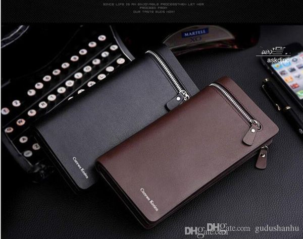 

new design 2015 fashion business men long wallets card holder purse zipper leather wallets clutch wallet, Red;black