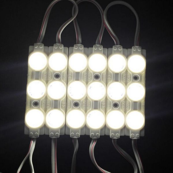 

100pcs 5730 3leds 40-45lm injection led module light with lens 160degree,dc12v string waterproof ip65 anti-fire abs led module led backlight