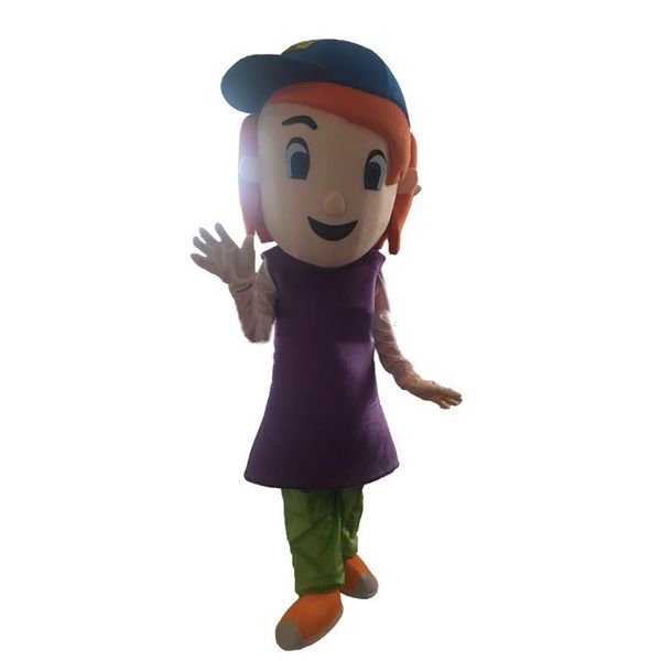 2018 Debby Maiden Virgin Little Girl Mascot traje popular traje de personagem de desenho animado para vestido adulto fantasia Halloween carnaval trajes