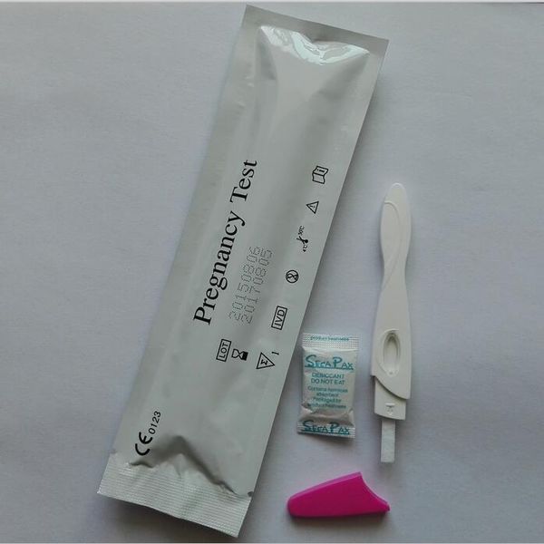 

New tyle pregnancy te t mid tream new production date 100 pc lot ce and fda certificate hipping
