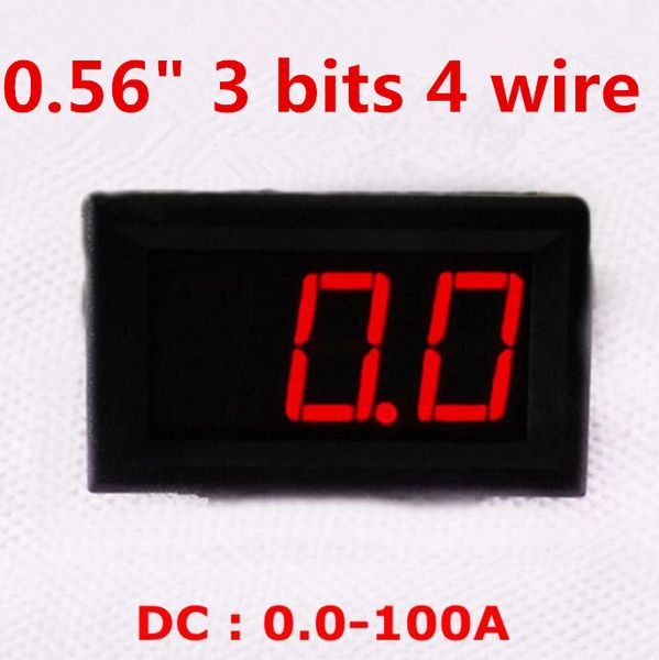 0-50A Digitale 0.56 Pollice Led 4 Bit Amperometro Pannello Amperometro Misur HK