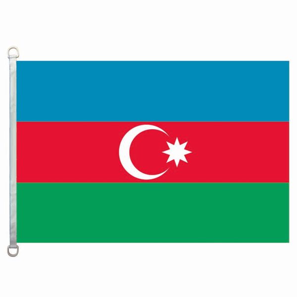

хороший флаг азербайджан флаги баннер 3x5ft-90x150cm 100% полиэстер флаги стран, 110gsm деформация трикотажные ткани открытый флаг
