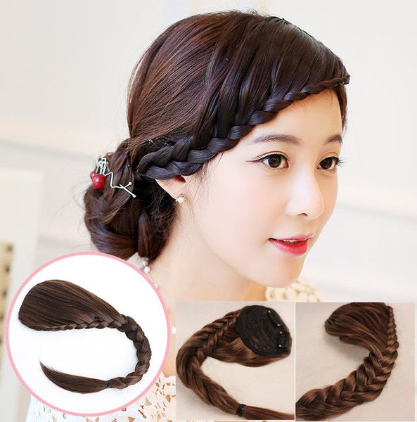 Sara 8 30cm Braids Bang Braiding Hair Bangs Hairpieces Clip In