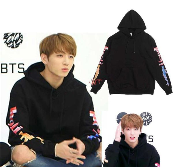 

Kpop Bts WINGS Cap Hoodie JUNG KOOK Hoodie sweatshirts Bangtan Boys Winter Autume Pullover man hoody sweatshirt Coat