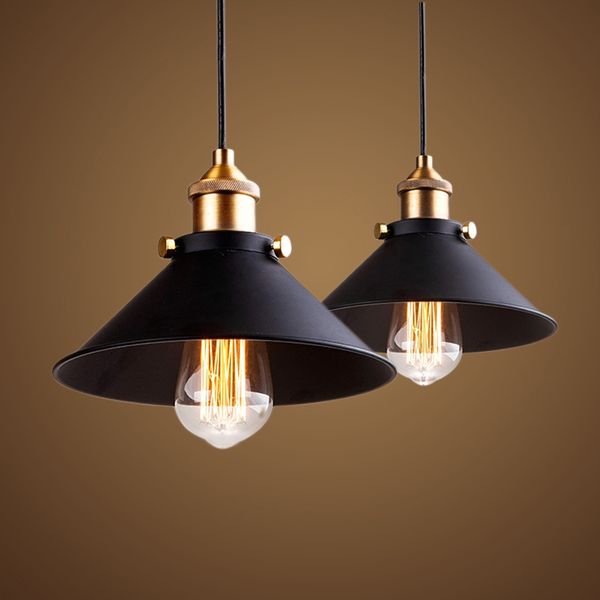 Black Vintage Nordic Retro Pendant Light Lampshade Loft Black Vintage Nordic Retro Pendant Light Lampshade Loft Lights Metal Cage Dining Room Countryside E27