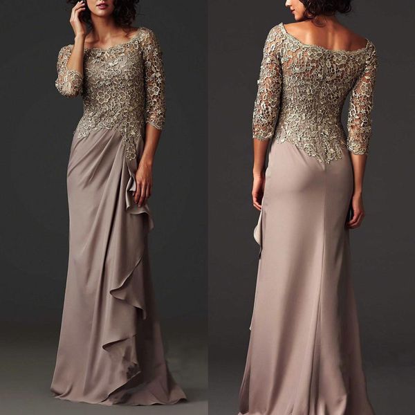 

Вечерние платья Zuhair Murad Платья декольте Бато с кружевом и шифоном 2019 Платья для ма