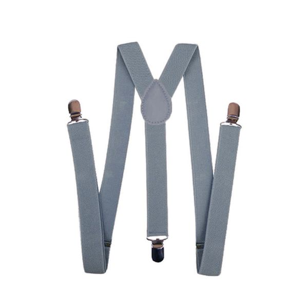 Mens Unisex Clip-on Braces Elastic White//B Lace Suspender Y-shape Ajustable