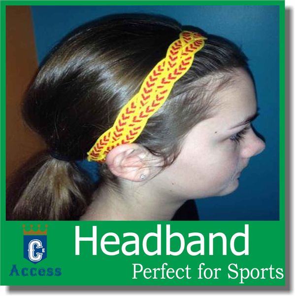 2019 Softball Braided Headbands Sports Headbands Mini Softball