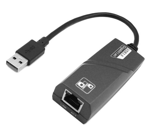 Novo USB 3.0 para RJ45 10/100/1000 Gigabit Lan Ethernet LAN Adaptador de rede 1000 Mbps para Mac/Win PC Frete grátis