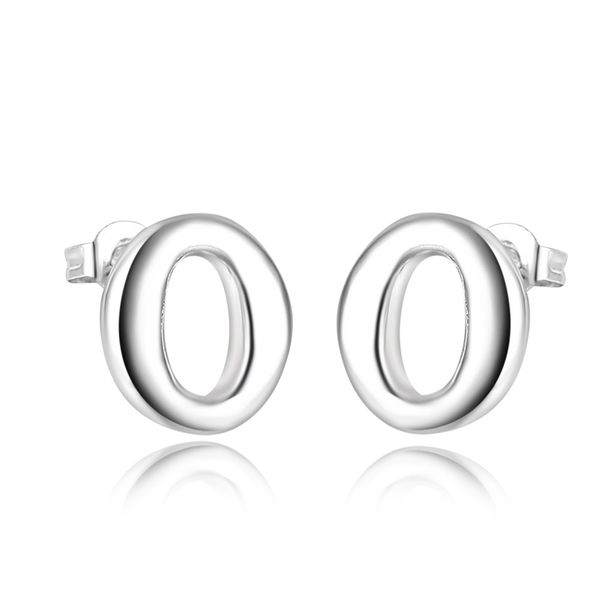 

фабрика оптовая стерлингового серебра 925 малый o форма серебряные ювелирные изделия серьги, Golden;silver