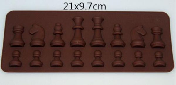

15-полость шахматы в форме льда шоколад сахарный торт силиконовые мини-куб лоток шахматы