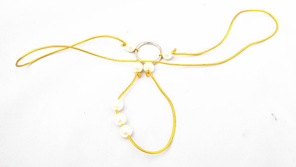 

10 pcs games elastic open burned-crotch thongs metal chian decorated g-string v-string t-back panties knickers beads