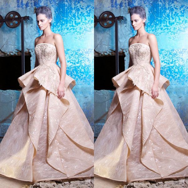 

saiid kobeisy 2017 вечерние платья кружева аппликация без бретелек декольте бальное платье пром платья без рукавов длина пола оборками театр, Black;red