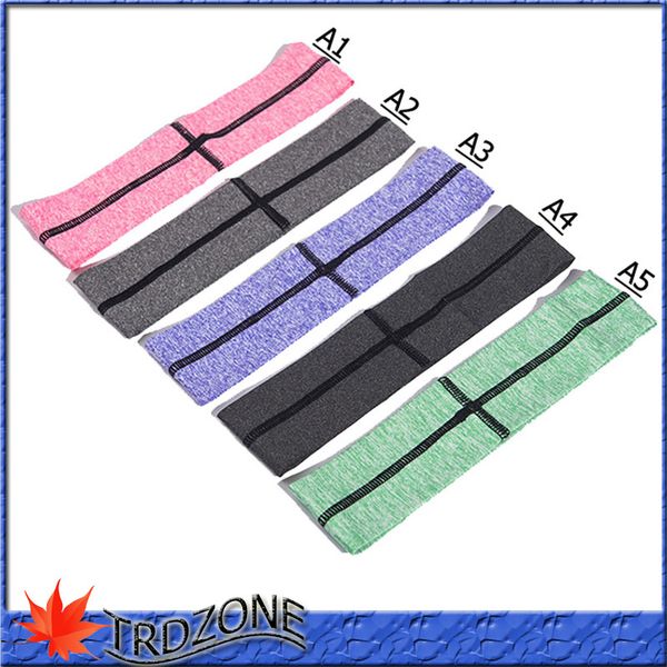

sale sports cotton headband elastic sweatband women fitness running, Silver