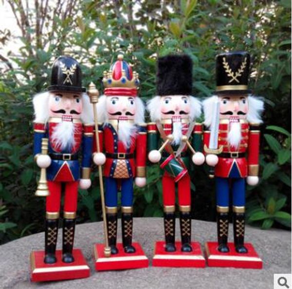 30cm wooden christmas nutcracker soldiers puppet zakka creative desktop decoration large size christmas ornaments drawing walnuts soldier - Christmas Decorations Wooden Soldiers 30cm wooden christmas nutcracker soldiers puppet zakka creative desktop decoration large size christmas ornaments drawing walnuts soldier - Christmas Decorations Wooden Soldiers