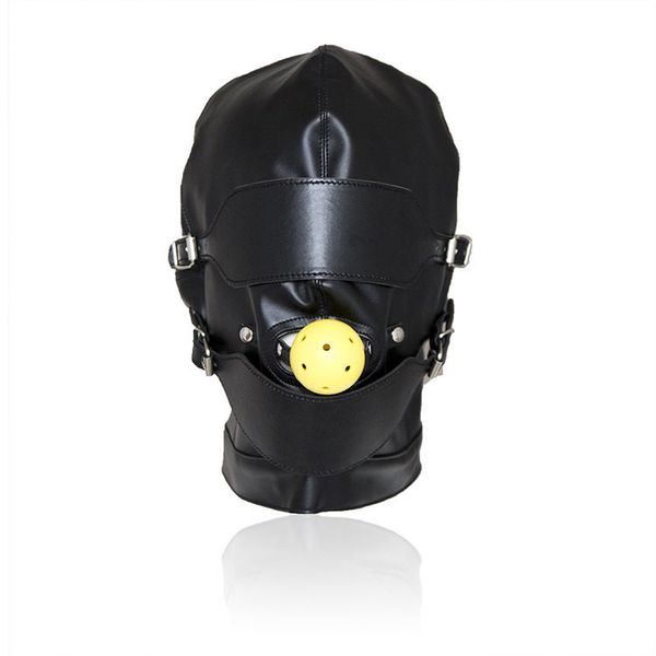 

for full mask blindfold adults adults #r501jouets tt23 mouth toy sexuelstoys w/ leather fetish gag gimp for bondage xoxanjouets sexuels dccu