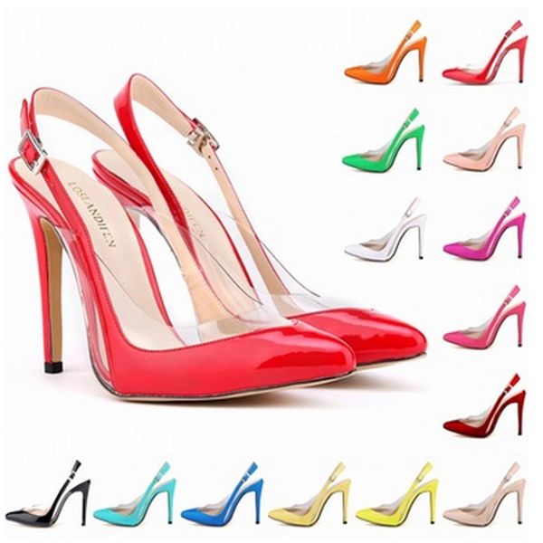 

new arrived special offer femininos women shoes patent pu high heel pointed corset style work pumps shoes us 4-11 d0004, Black