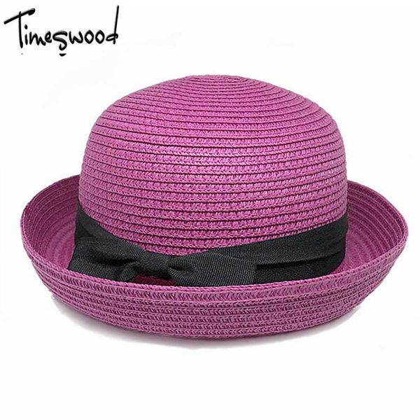 

wholesale- new summer dome panama straw hat ladies beach hats sun hat boater for women sombrero para el sol mujer verano gorros, Blue;gray