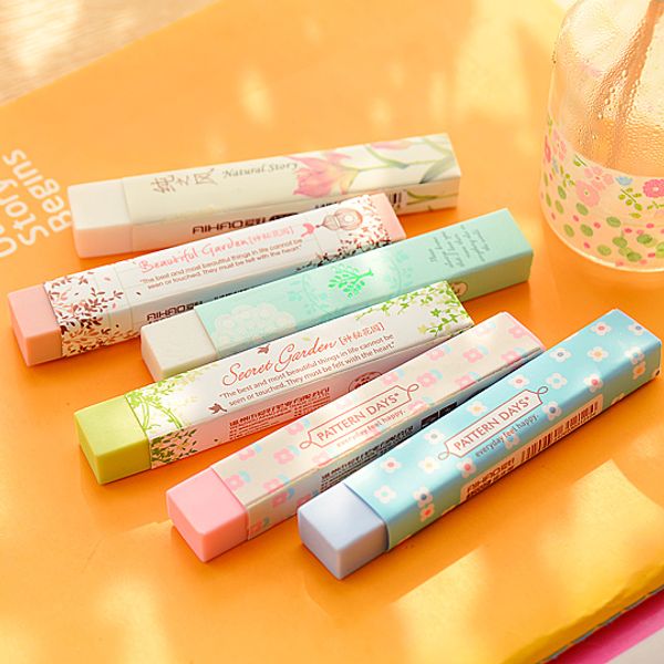 

wholesale-2 pcs/lot cube pencial kawaii eraser cute school supplies stationery erasers correction products