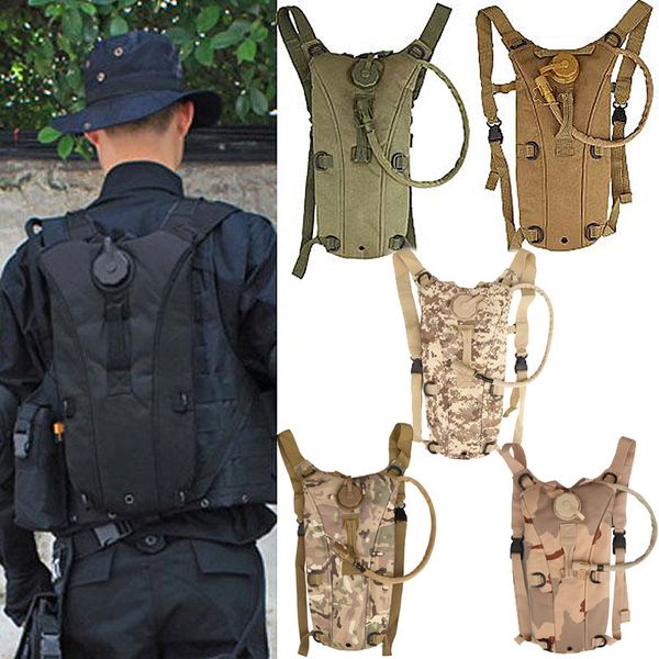 

Outdoor Sports Mountain Hiking Climbing 2.5L TPU Tactical Hydration Water Backpack Bag with Bladder 9 Colors 2509004