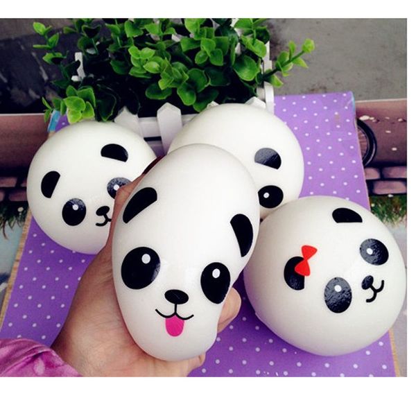 Panda Squishy Encantos Kawaii Bolos Pão Chave Do Telefone Celular / Saco Cinta Pingente Squishes # R12