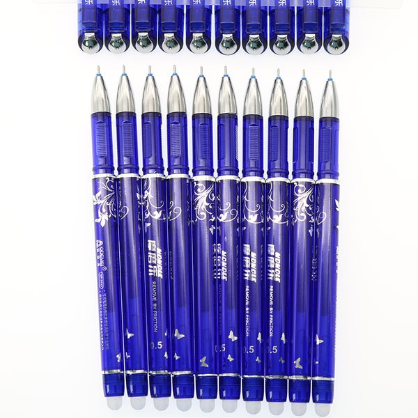

wholesale- wholesale special 10pcs erasable pen blue / black / ink blue magic pen office supplies student exam spare
