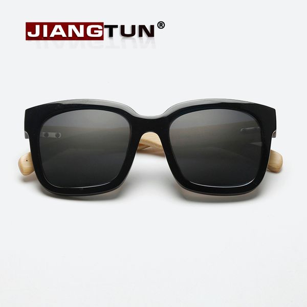 

wholesale- jiangtun 2017 new wood sunglasses men women brand designer sun glasses gafas de sol oculos male uv400 goggles eyewear, White;black