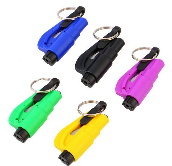 

3 in 1 emergency mini safety hammer auto car window glass breaker seat belt cutter rescue hammer car life-saving escape tool