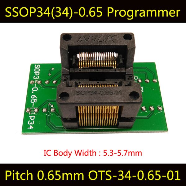 SSOP34 to DIP34 Gold Plating Adapter //TSSOP34 to DIP34