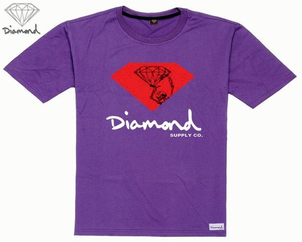 

87556 s-5xl summer fashion diamond supply men's t shirts black white cool short sleeve man shirts, White;black