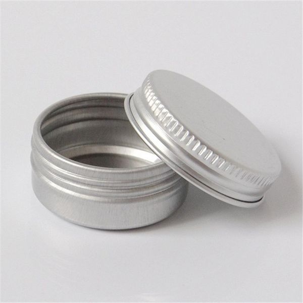 

10ml Screw Cap Round Small Sample jar 10g Cosmetic Beauty Make up Empty Aluminum can Jars metal lip balm containers
