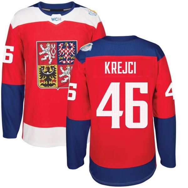 

2016 World Cup of Hockey Czech Republic Team Jersey 46 David Krejci 48 Tomas Hertl 67 Frolik 93 Voracek 17 Sobotka 6 Kempny 88 Pastrnak WCH