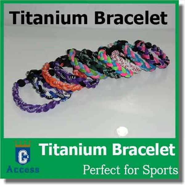 

2017 titanium sport tornado bracelets baseball ionic s m l energy power inside dhl, Golden;silver