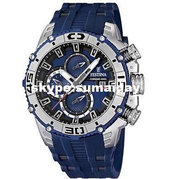 

F16601 1 blue rubber trap blue dial chronograph analogue men 039 watch martwatch electron watch