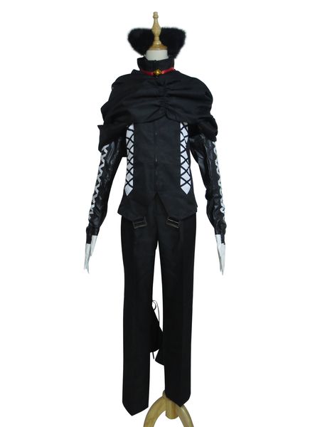 Pandora Hearts Cheshire Halloween Schwarzer Anzug Set Cosplay Kostüm