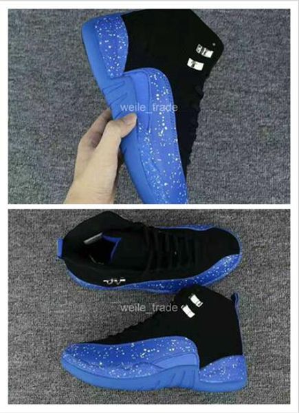 

Nike Air Jordan Retro Shoes 2017 новый 12 XII мужчины баскетбольная обувь синий черный пятно 12s кро