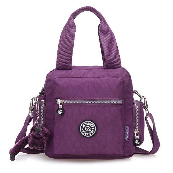 

The New Bag Korean Diagonal Travel Bag Canvas Portable Nylon Shoulder Bag Messenger Bag Oxford fabric multi-layer big bag portable