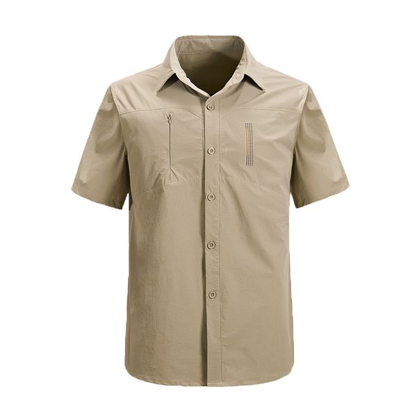 

wholesale-2016 men's summer quick dry breathable fishing shirts outdoor brand thin shirt hiking trekking male short sleeve clothing, Gray;blue