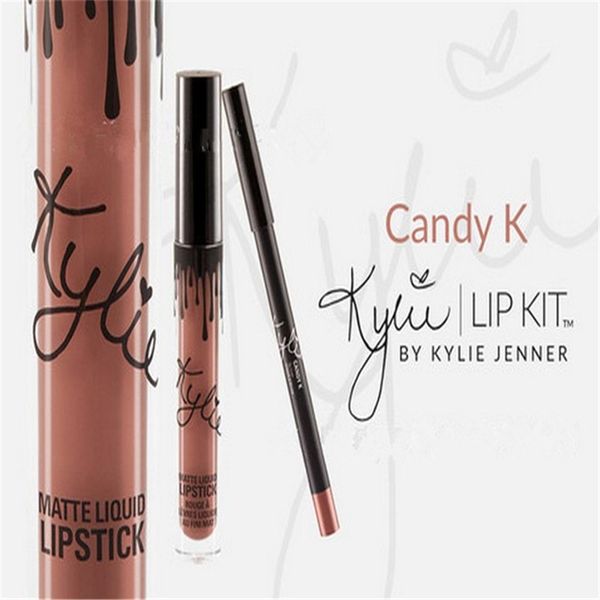 

wholesale-wholesale lip kit cosmetic lipstick lipgloss liquid matte 8 colors lipliner in stock