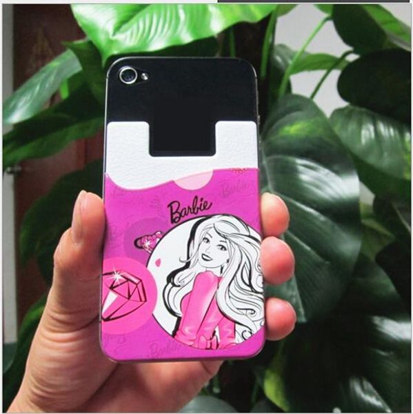 

2016 customized logo cell phone silicone smart phone wallet 3m sticky for iphone phones wallet for iphone/samsung